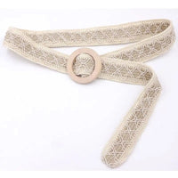 Boho Beach Hut Women's Belts Bohemian Style Woven Belt