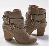 Boho Beach Hut Ankle Boots, black boots, gray boots, brown boots, high heel boots Gray / 5 High Heel Ankle Boots