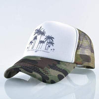 Boho Beach Hut Baseball Caps Camo / One Size Fashion Trucker Hat