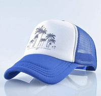 Boho Beach Hut Baseball Caps Fashion Trucker Hat Blue / One Size