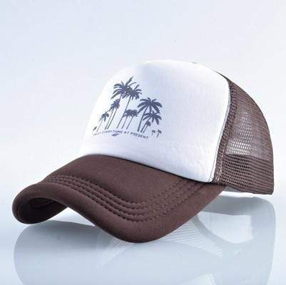 Boho Beach Hut Baseball Caps Fashion Trucker Hat Brown / One Size