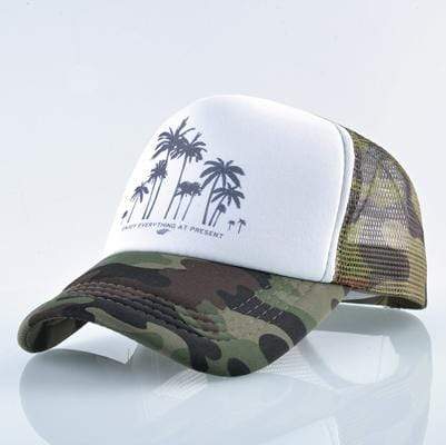 Boho Beach Hut Baseball Caps Fashion Trucker Hat Camo / One Size