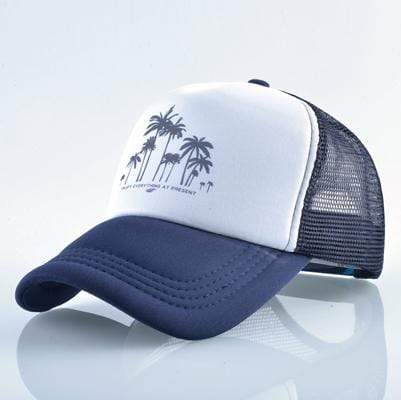 Boho Beach Hut Baseball Caps Fashion Trucker Hat Navy / One Size