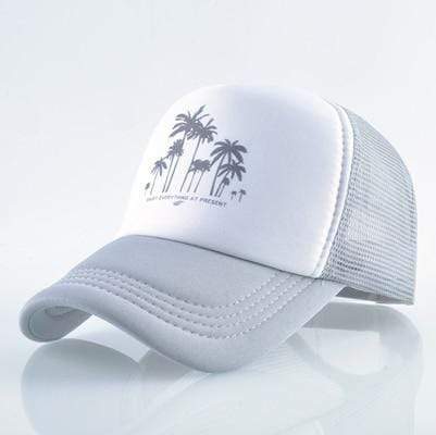 Boho Beach Hut Baseball Caps Gray / One Size Fashion Trucker Hat