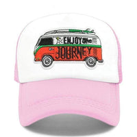 Boho Beach Hut Baseball Caps, mesh hats, trucker hat, camo hat, pink hat, blue hat, red hat, orange hat, black hat, hippie van hat, boho hat Boho Hippie Mesh Hat Pink / One Size