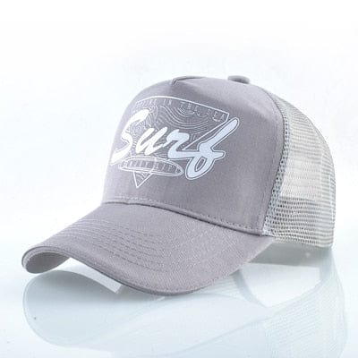Boho Beach Hut Baseball Caps, mesh hats, trucker hat, camo hat, pink hat, blue hat, red hat, orange hat, black hat, hippie van hat, boho hat Gray / One Size Beach Surf Baseball Hat