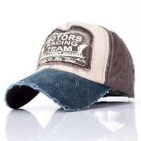 Boho Beach Hut Baseball Caps Old Worn Trucker Hat Blue/Brown / One Size