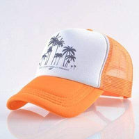 Boho Beach Hut Baseball Caps Orange / One Size Fashion Trucker Hat