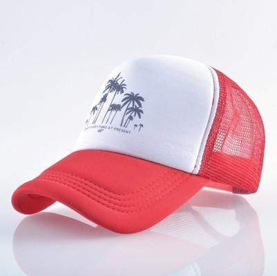 Boho Beach Hut Baseball Caps Red / One Size Fashion Trucker Hat