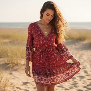 Boho Mini Dresses | Boho Chic Mini Dresses for Women