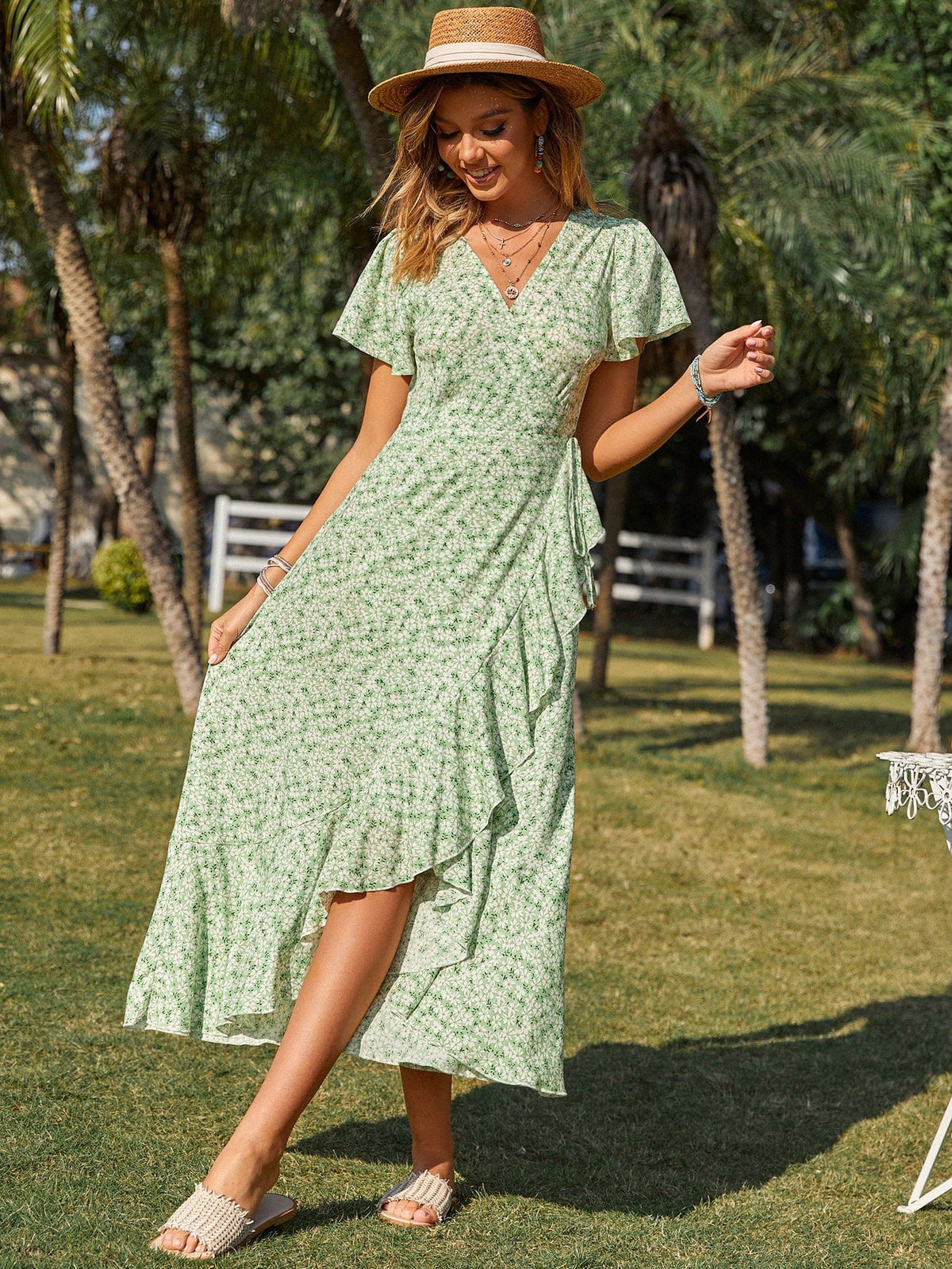 Boho Inspired Floral Print Summer Maxi Dress – Boho Beach Hut