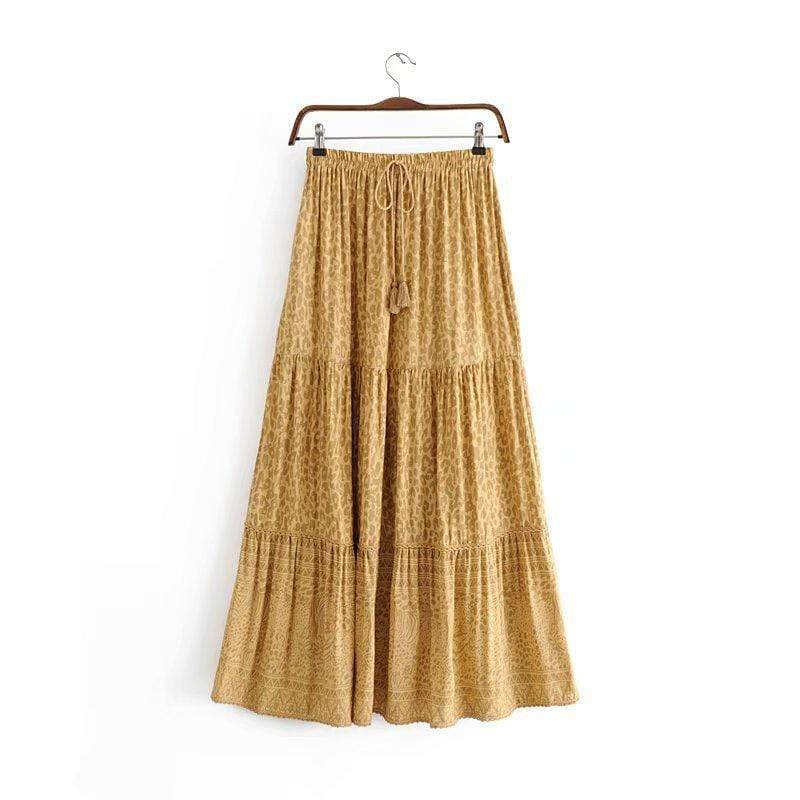 Boho Beach Hut Boho Skirt Boho Hippie Maxi Skirt