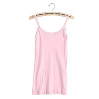 Boho Beach Hut Camis Pink / One Size Plain Stretchable Cami
