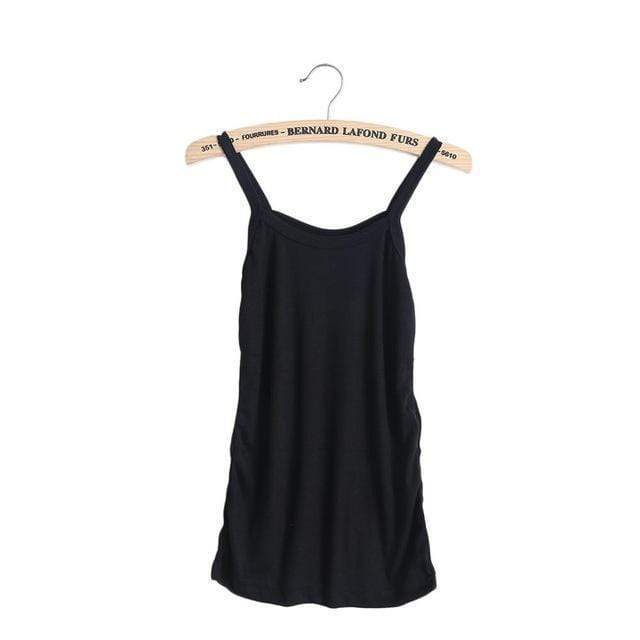 Boho Beach Hut Camis, Tanks Plain Stretchable Cami Black / One Size