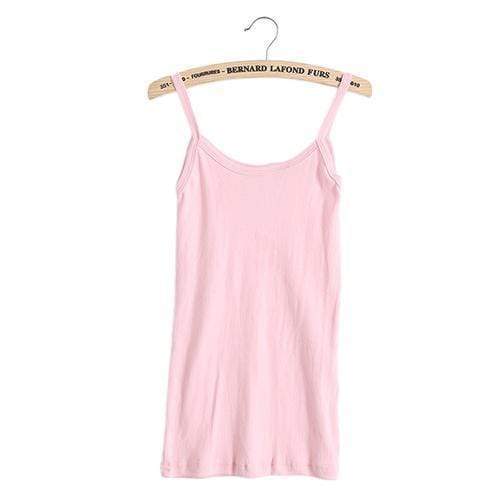 Boho Beach Hut Camis, Tanks Plain Stretchable Cami Pink / One Size