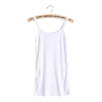 Boho Beach Hut Camis, Tanks Plain Stretchable Cami White / One Size