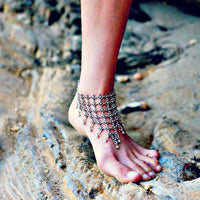 Boho Beach Hut Chain & Link Bracelets Boho Vintage Statement Bracelet Silver / One Size