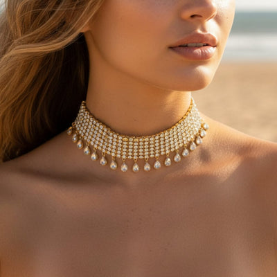 Boho Beach Hut Chain Necklaces Fashion Choker Necklace Gold / One Size