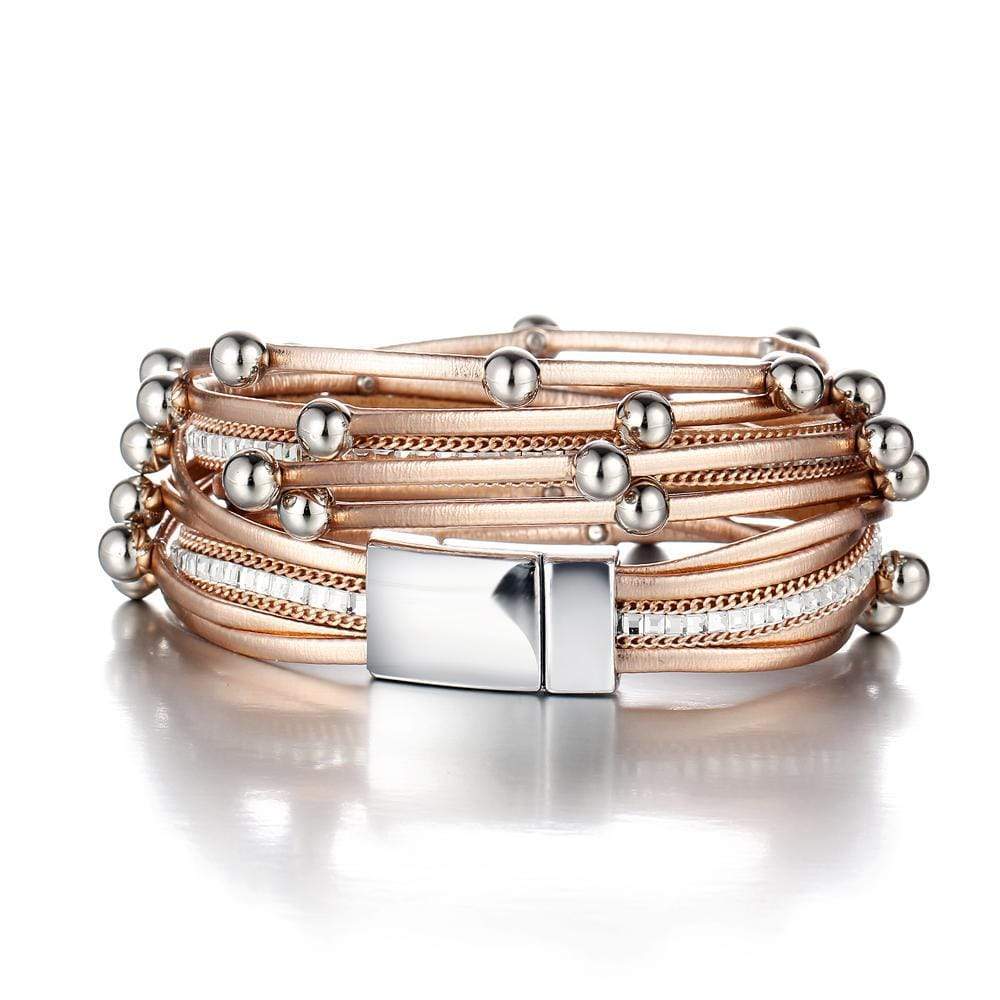 Pandora Moments Round Clasp Blue Braided Leather Bracelet | Pandora UK