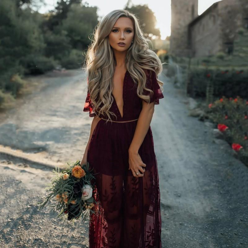 Red Boho Lace Maxi Dress Tulle Hollow Out Embroidered Sundress Boho Beach Hut Red Boho Lace Maxi Dress Tulle Hollow Out Embroidered Sundress Boho Beach Hut