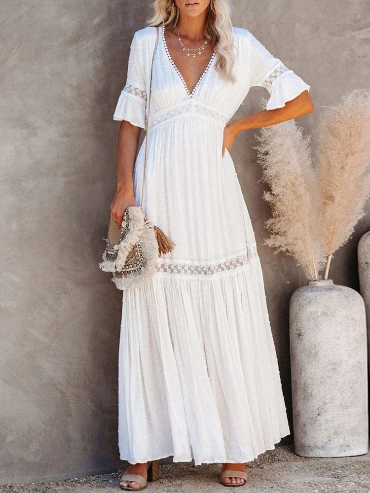 High waist maxi dress best sale