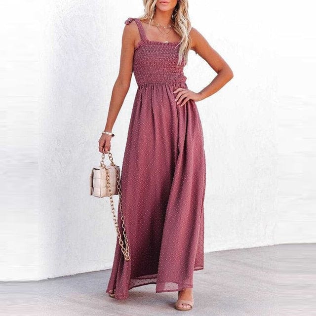 Boho Beach Hut Dresses, Maxi Dress, Black Dress, Lace Dress, Tulle Dress, Long Dress, Summer Dress, Church Dress, Long Dress, Beach Dress, Beach Wedding Dress, Boho Dress Burgundy / S Boho Sleeveless Summer Maxi Dress