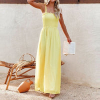 Boho Summer Maxi Dress - Sleeveless High Waist – Boho Beach Hut
