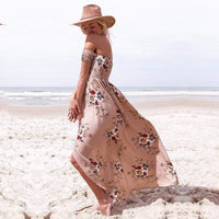 Boho Beach Hut Dresses, Sundresses, Beach Dresses, Summer Dresses, Maxi Dresses Long Summer Sundress Khaki / XS