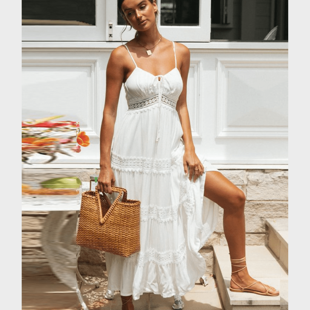 White Summer Dress - Beach Wedding ...