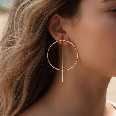 Boho Beach Hut Earrings, Drop Earrings, Silver Earrings, Gold Earrings Boho Chic Dangle Earrings Gold / One Size