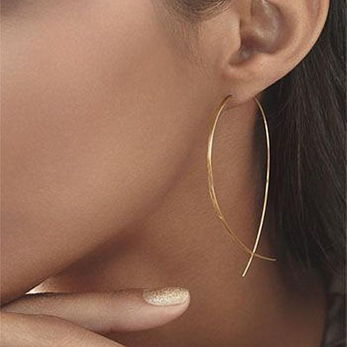 Boho Beach Hut Earrings Gold / One Size Fashion Earrings