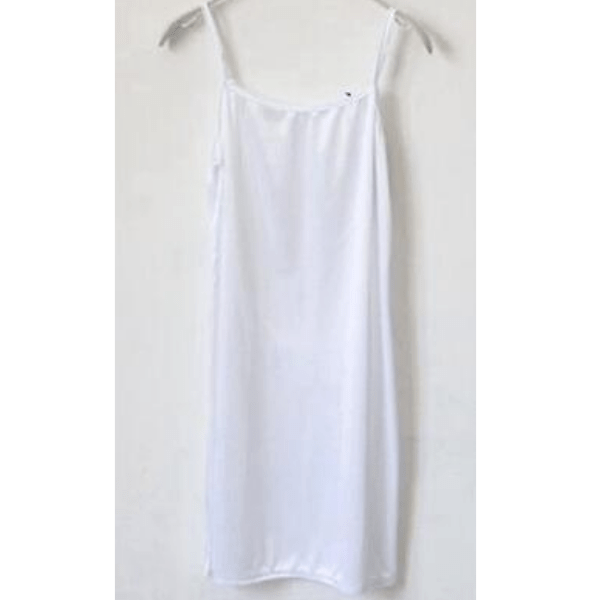 Boho Beach Hut Full Slips Spaghetti Strap Slip Bright White / L