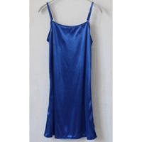 Boho Beach Hut Full Slips Spaghetti Strap Slip Royal Blue / L