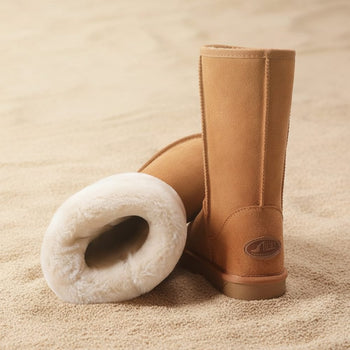 Boho Beach hut Mid-Calf Boots, winter boots, fur boots, high boots, boho boots, ugg boots, winter boots, black boots, beige boots, brown boots, gray boots Faux Fur Waterproof Winter Boots