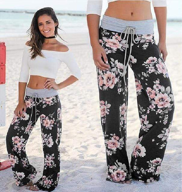 Boho Casual Floral Sweatpants – Boho Beach Hut