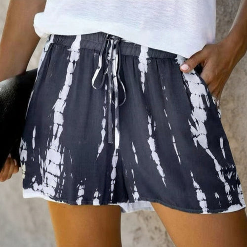 Boho Beach Hut Shorts Boho Casual Beach Shorts Dark Gray / S