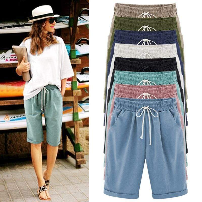 Boho Beach Hut Shorts, Capris Casual Beach Shorts