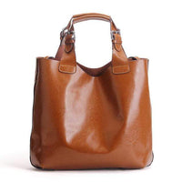 Boho Beach Hut Shoulder Bags Brown Vintage Genuine Leather Purse