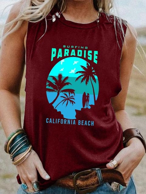 Boho sleeveless tops clearance