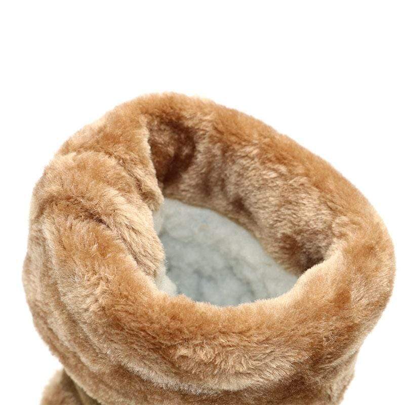 Boho Beach Hut Women's Footwear, ugg boots, mid calf boots, winter boots, fur boots, colorful boots, black boots, brown boots, pink boots, beige boots Mid-Calf Thick Fur Boots- 4 Colors