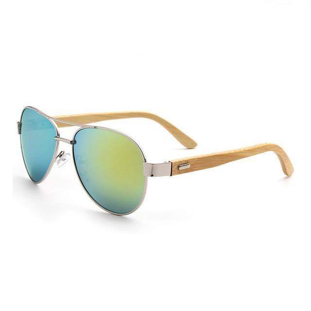 Boho Beach Hut Women's Sunglasses, Aviator Sunglasses, Aviators Bamboo Aviator Sunglasses- 7 Colors