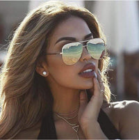 Women's Designer Aviator Sunglasses, Gold / One Size at Boho Beach Hut