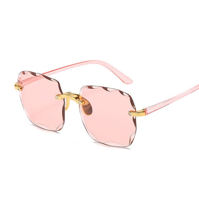 Boho Beach Hut Women's Sunglasses, Square Sunglasses Pink / One Size Fashion Oversized Square Sunglasses